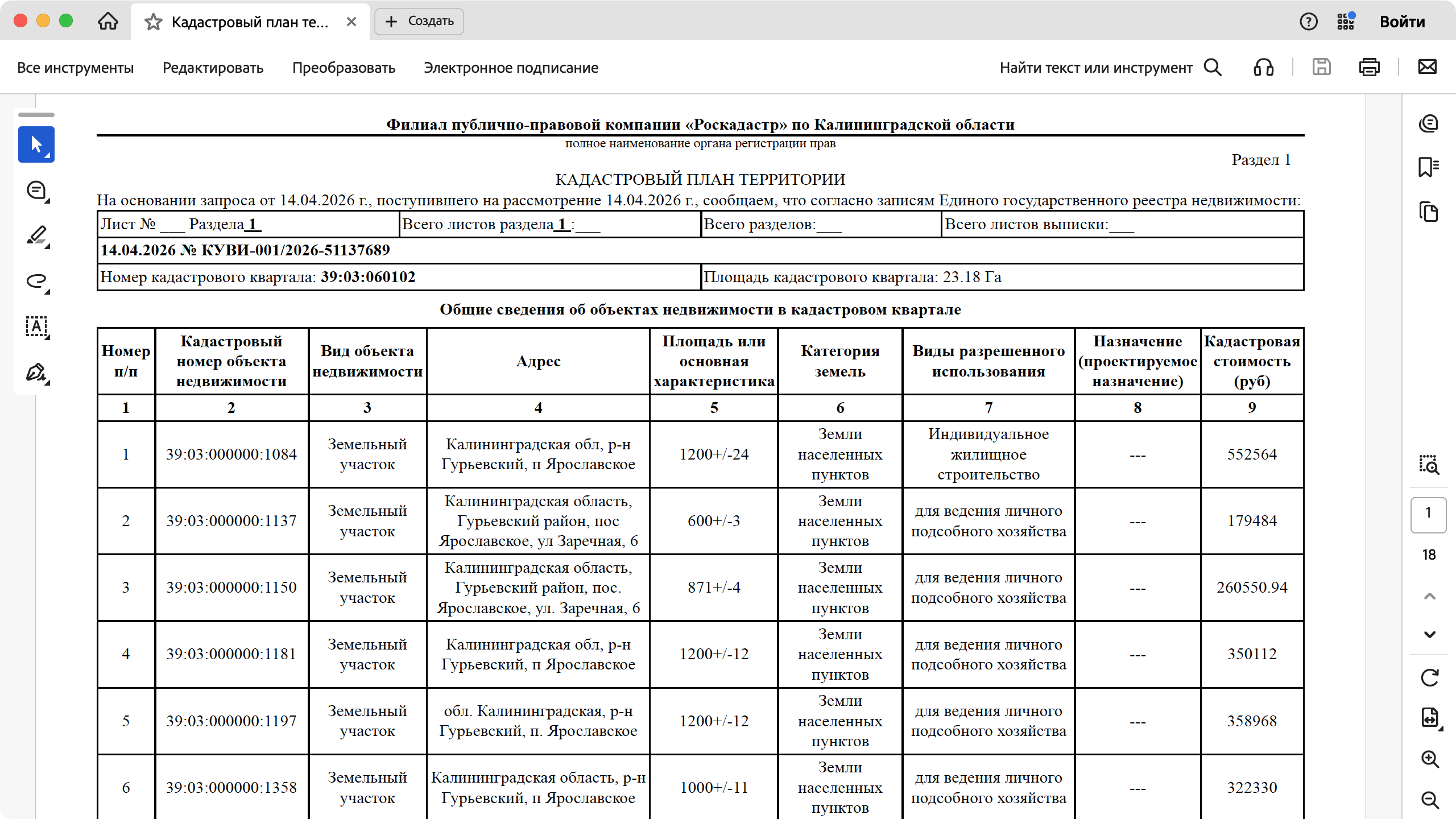 Титульный лист КПТ в формате PDF
